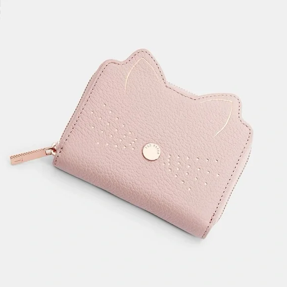 Ted Baker Lohana Cat Whiskers Small Leather Zip Coin Purse - Picture 1 of 7